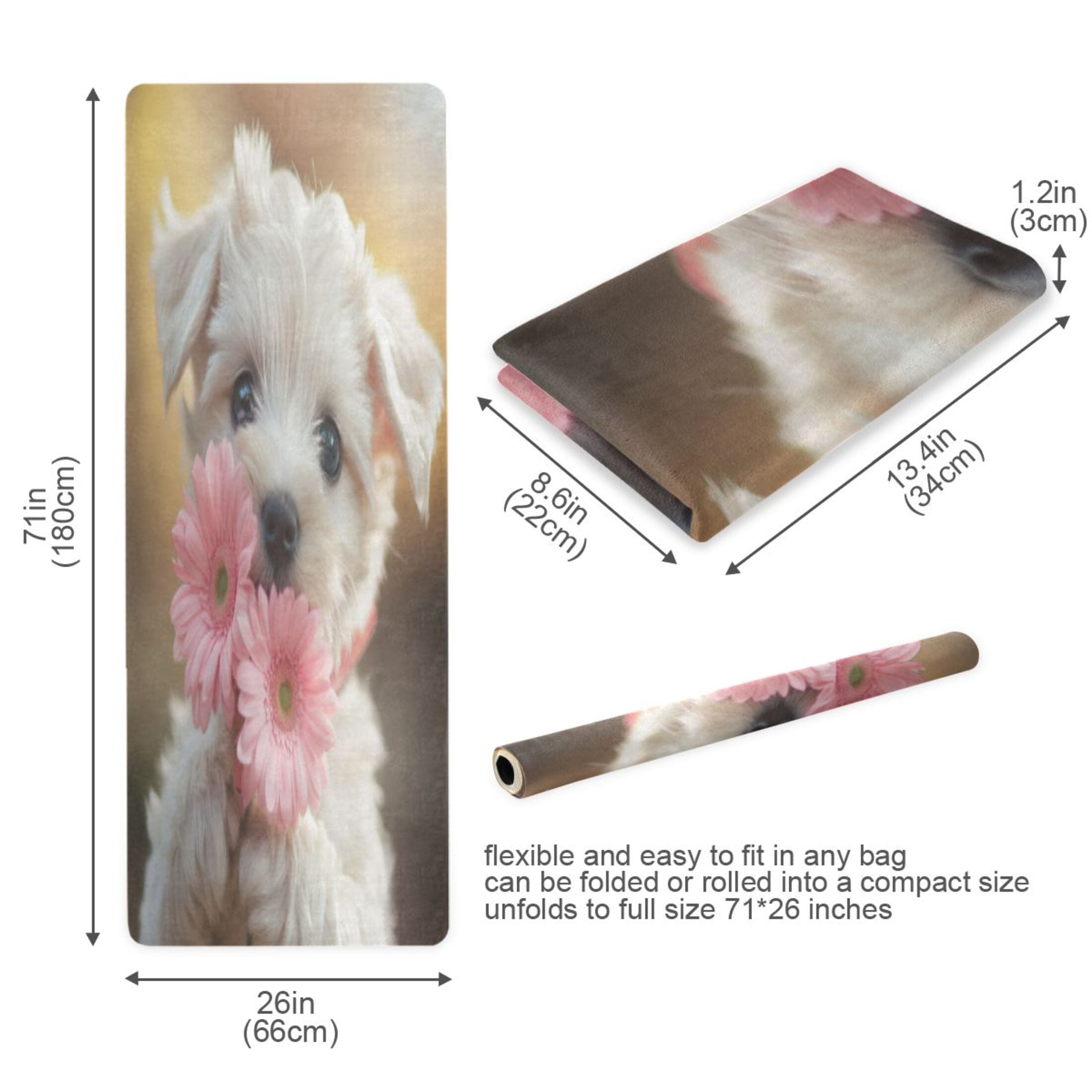 BZSMCE Yoga Mat Women Fitness Mat Floral Charm Pattern