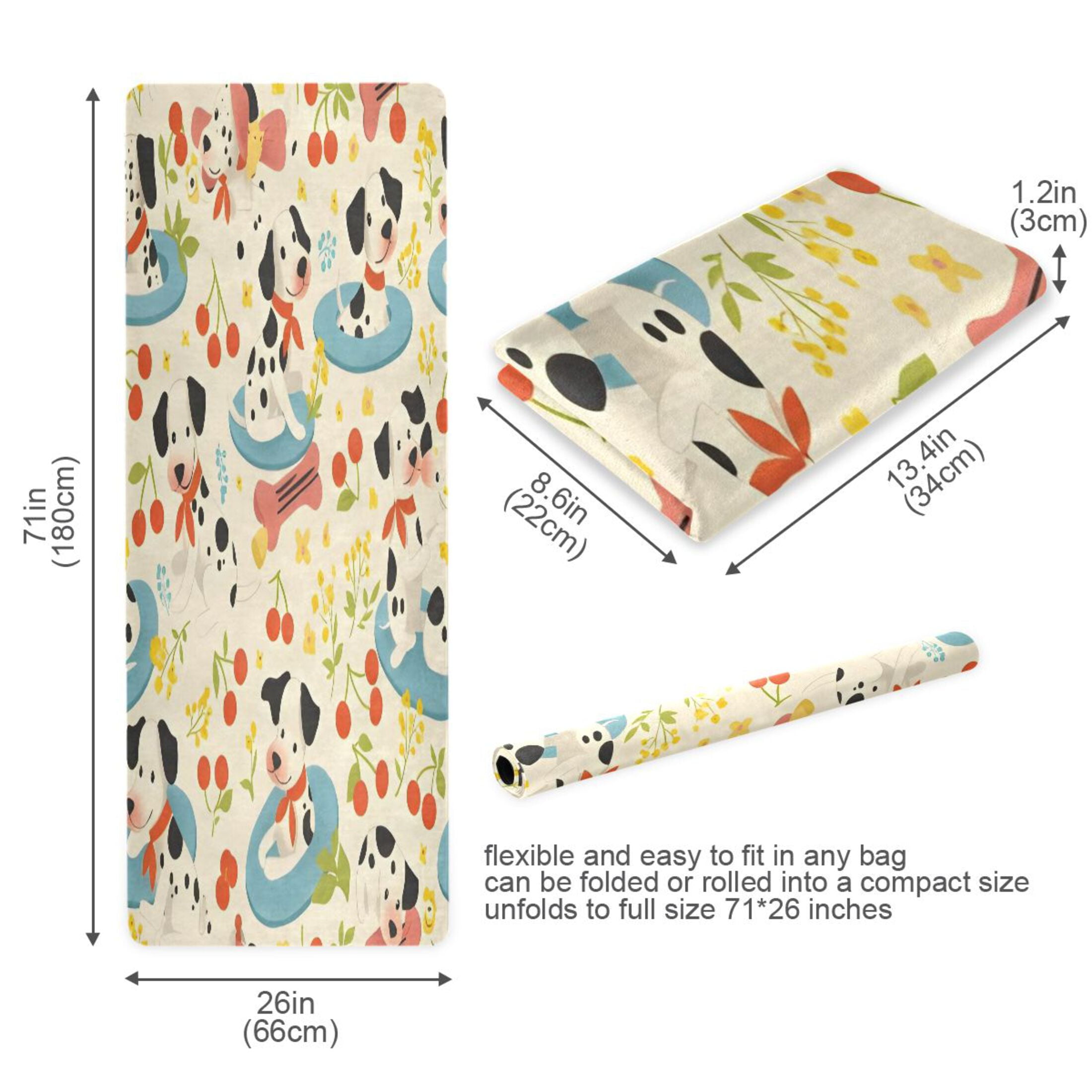 BZSMCE Yoga Mat Women Fitness Mat Guitar Float Pattern