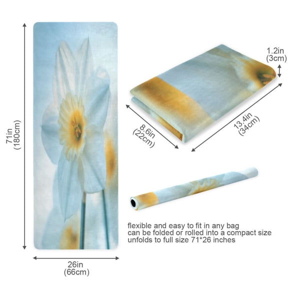 BZSMCE Yoga Mat Women Fitness Mat Morning Dawn Pattern