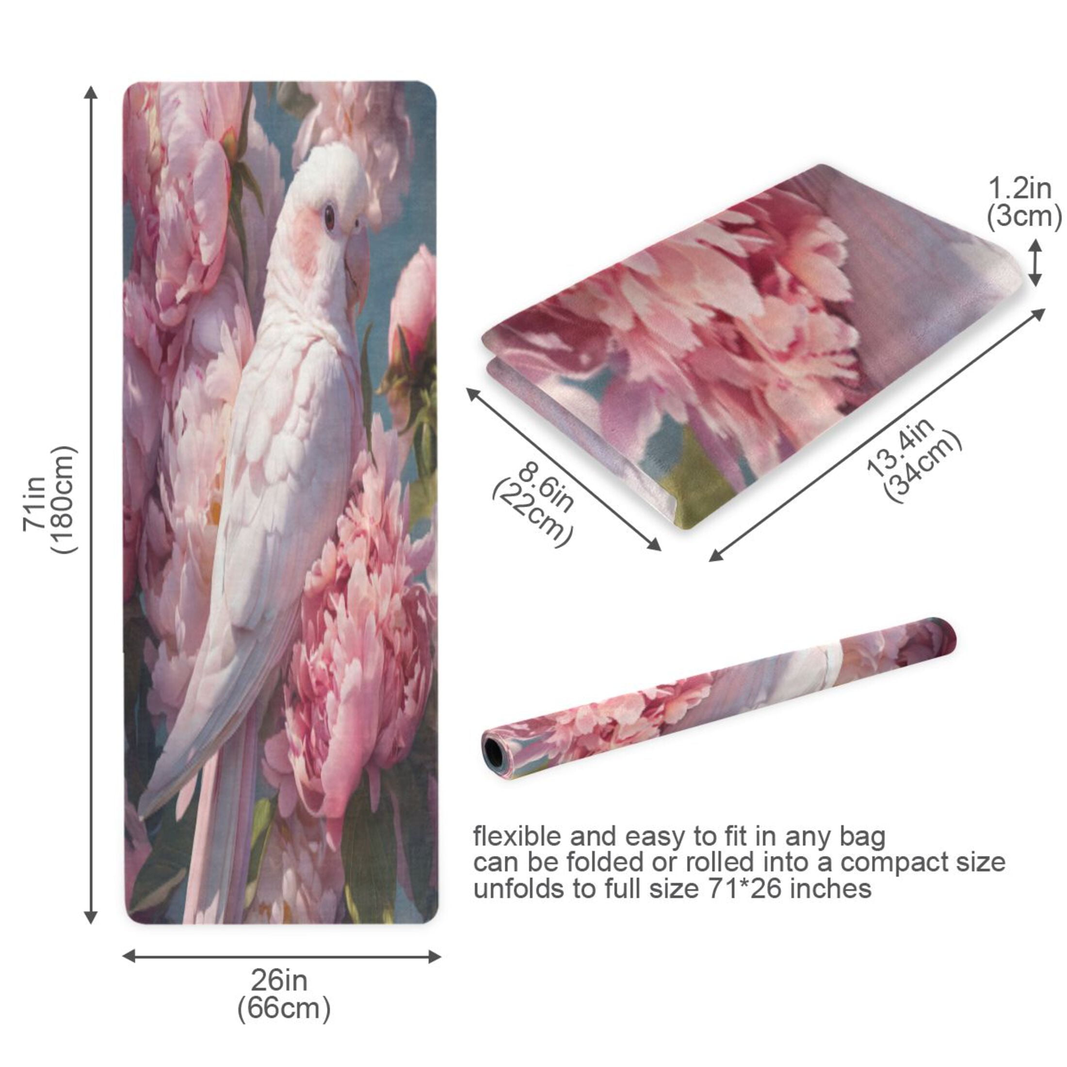 BZSMCE Yoga Mat Women Fitness Mat Peaceful Grace Pattern
