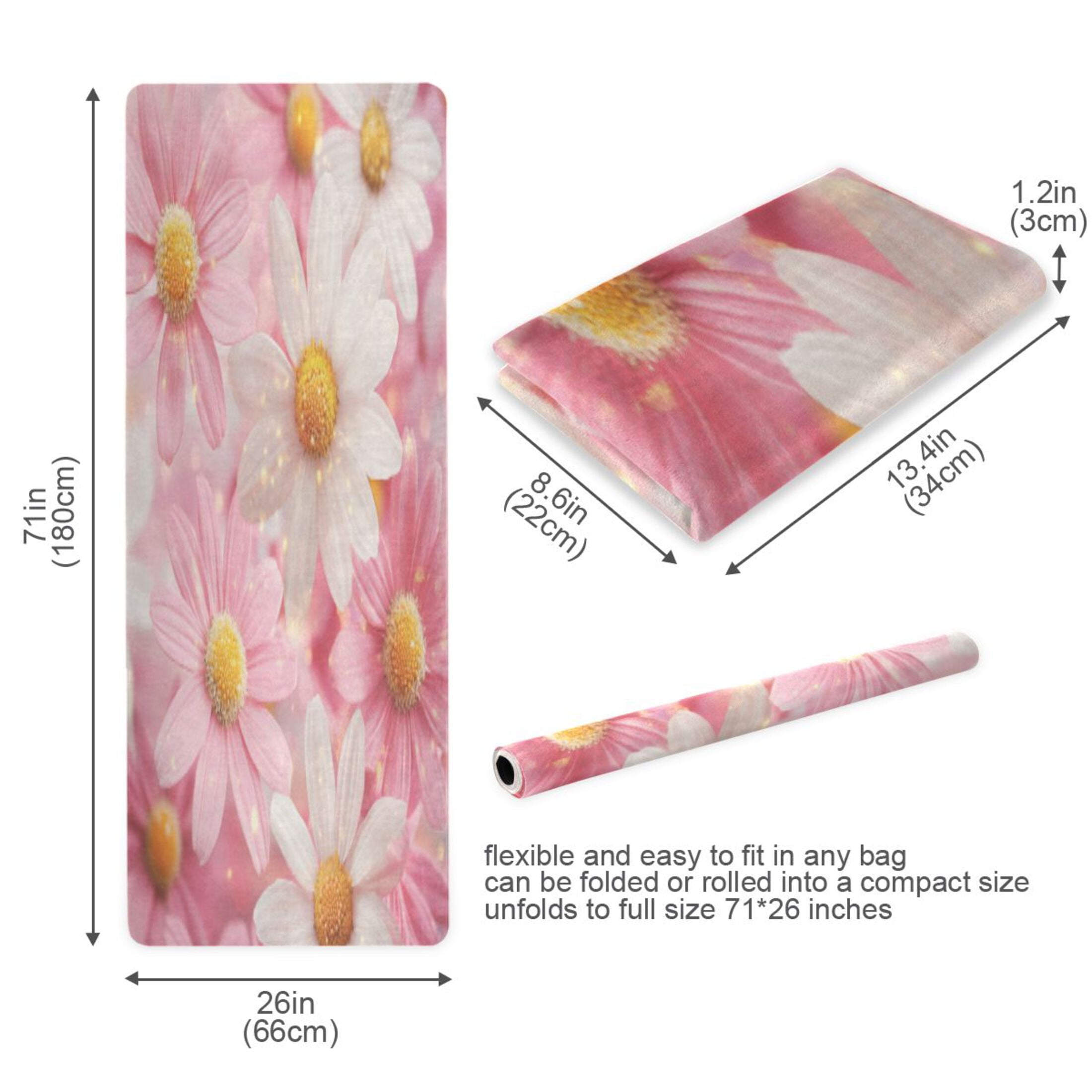BZSMCE Yoga Mat Women Fitness Mat Spring Bloom Pattern