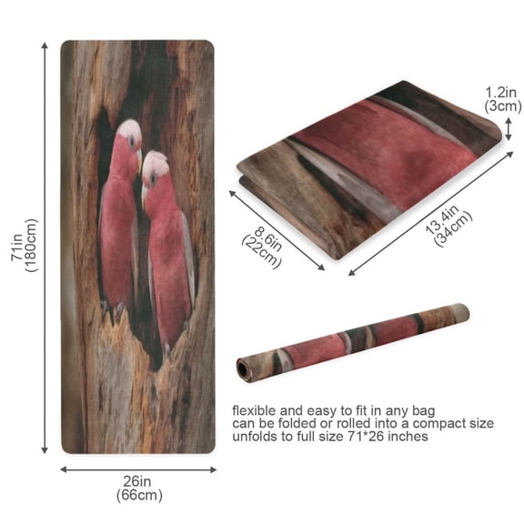 BZSMCE Yoga Mat Women Fitness Mat Tree Hollow Nook Pattern