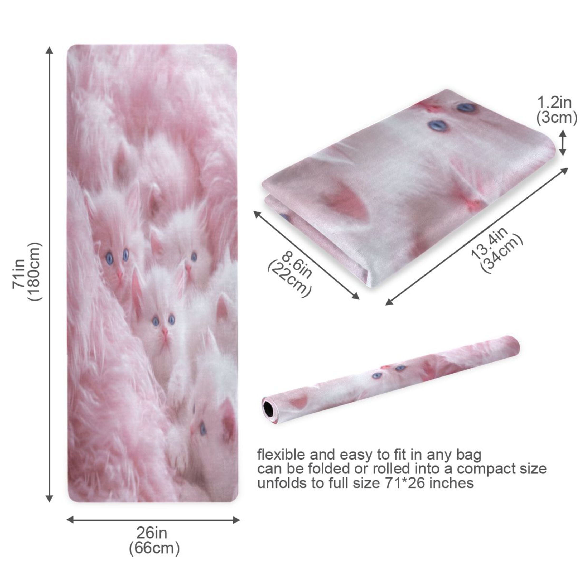 BZSMCE Yoga Mat Women Fitness Mat Whispering Clouds Pattern