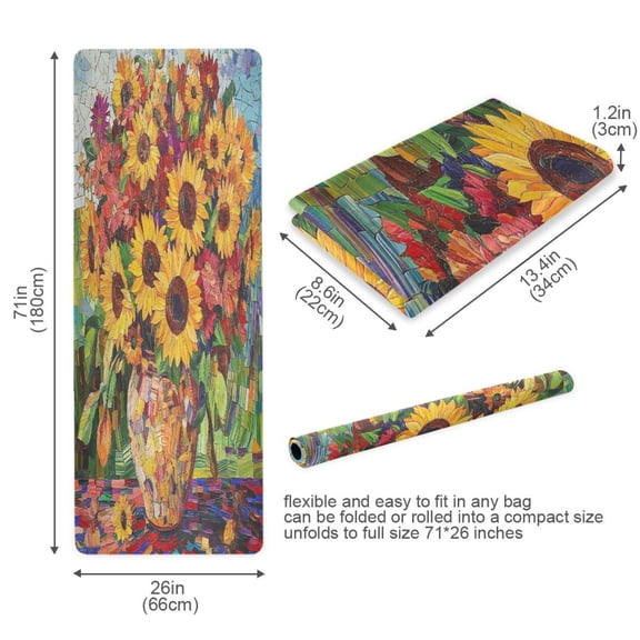 BZSMCE Yoga Mat Women Floral Harmony Of Summer Fitness Mat