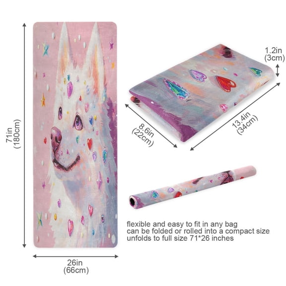 BZSMCE Yoga Mat Women Gems Of Joy Fitness Mat