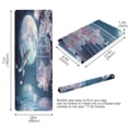 thumbnail image 1 of BZSMCE Yoga Mat Women Hummingbird Cage Flowers Moonlit Scene Fitness Mat, 1 of 9