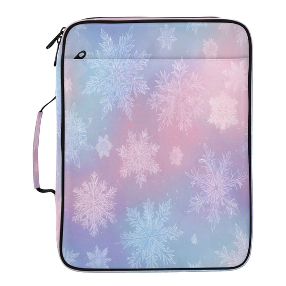 BZSMCE Yukihana Yugen Pattern Pattern Water-Resistant Filing Folder Binder Organizer Keeper 1.2 Inch 3-Ring 7-Pocket Expanding File