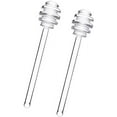 thumbnail image 1 of BZUEPRS 2Pcs 6" Glass Honey Dipper Sticks Stirring Sticks Server Spoon Dipper Stirrer Wand for Honey Pot , Clear, 1 of 6