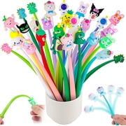 BZUEPRS 30Pcs Novelty Pens Stress Relief Pens,Fun Animal Pens,Party Bag Fillers Unisex,Birthday Gifts for Women