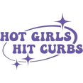 thumbnail image 1 of BZUEPRS 3Pcs Hot Girls Hit Curbs Sticker - Pink & Purple Vinyl Decals,Decorative Sticker,Waterproof Sticker,Size 7.87x5.5 inches,Transfer for Cars & Trucks, 1 of 7