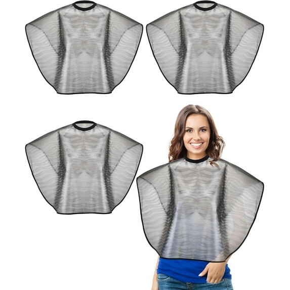 BZUEPRS 4 Pieces Hair Dye Cape Shampoo Capes for Salons Waterproof Hair Color Capes Hair Cutting Cape Beauty Salon Cape