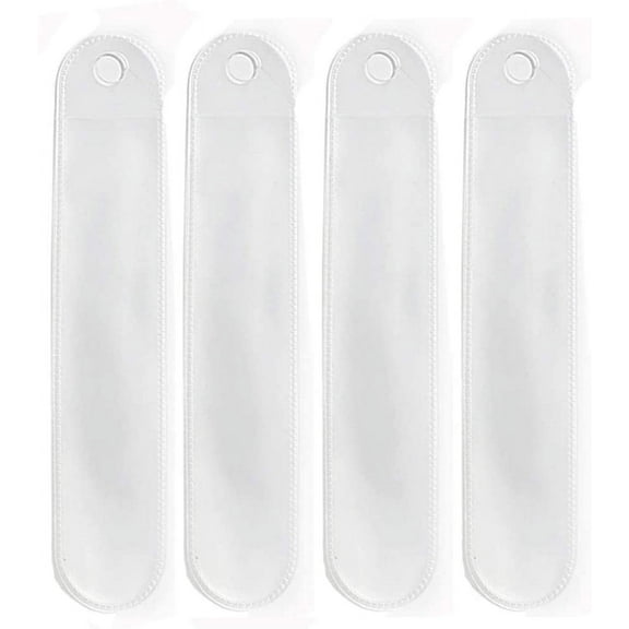 BZUEPRS 50Pcs Clear Pen Pouch Bag Single Pen Sleeve Case Holder Ballpoint Pen Pencil Gift Packaging Bag for for Office Use