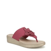 BZees For Lifestride Womens Bloom Flip-Flop - Medium & Wide Width