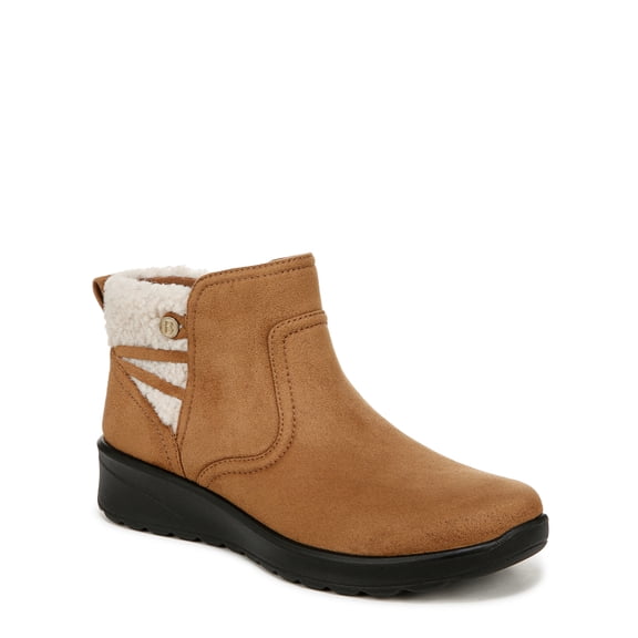 BZees For Lifestride Womens Grand Cozy Ankle Booties - Medium & Wide Width