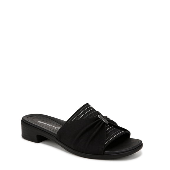 BZees For Lifestride Womens Paradise Slide Sandal - Medium & Wide Width