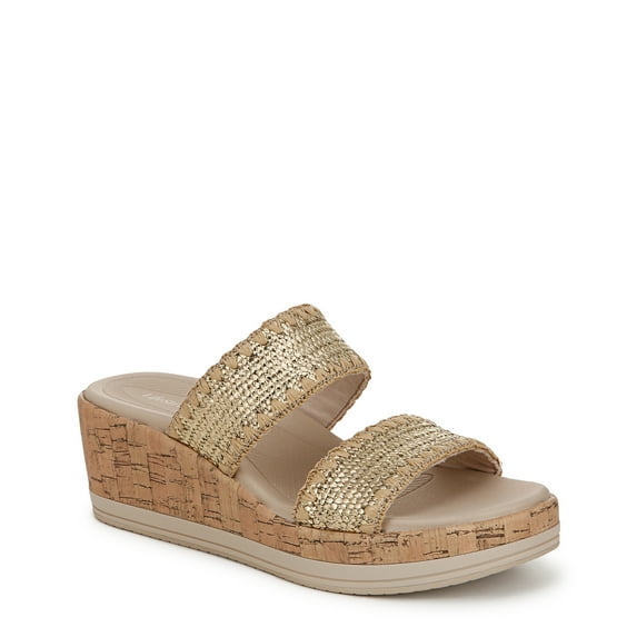 BZees For Lifestride Womens Resort Slide Sandals - Medium & Wide Width