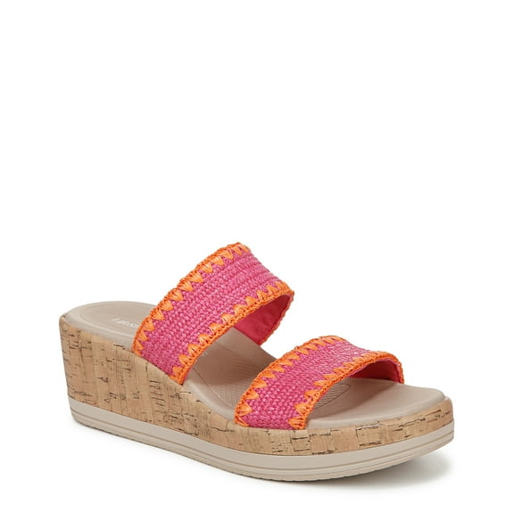 BZees For Lifestride Womens Resort Slide Sandals - Medium & Wide Width