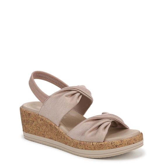 BZees For Lifestride Womens Riley Wedge Sandal - Medium & Wide Width