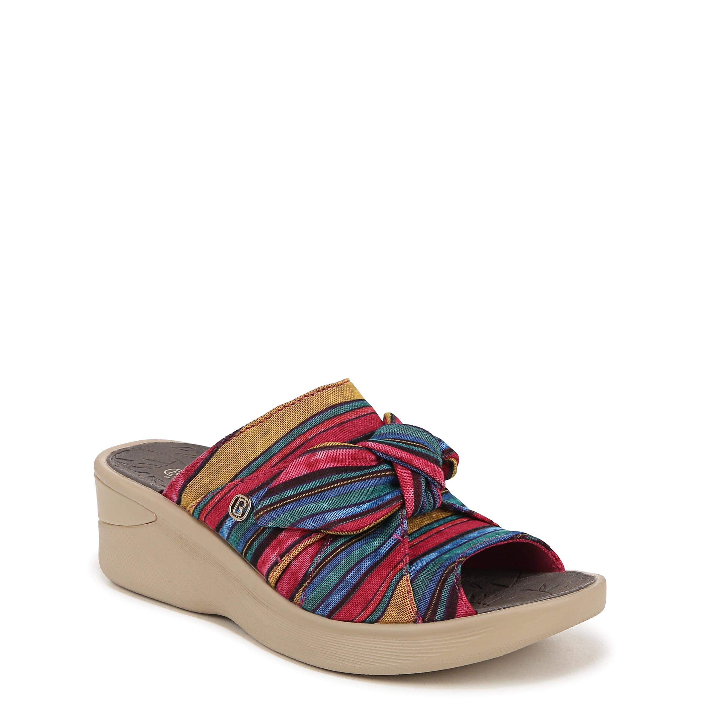 Bzees For Lifestride Womens Paradise Slide Sandal Black BZees For