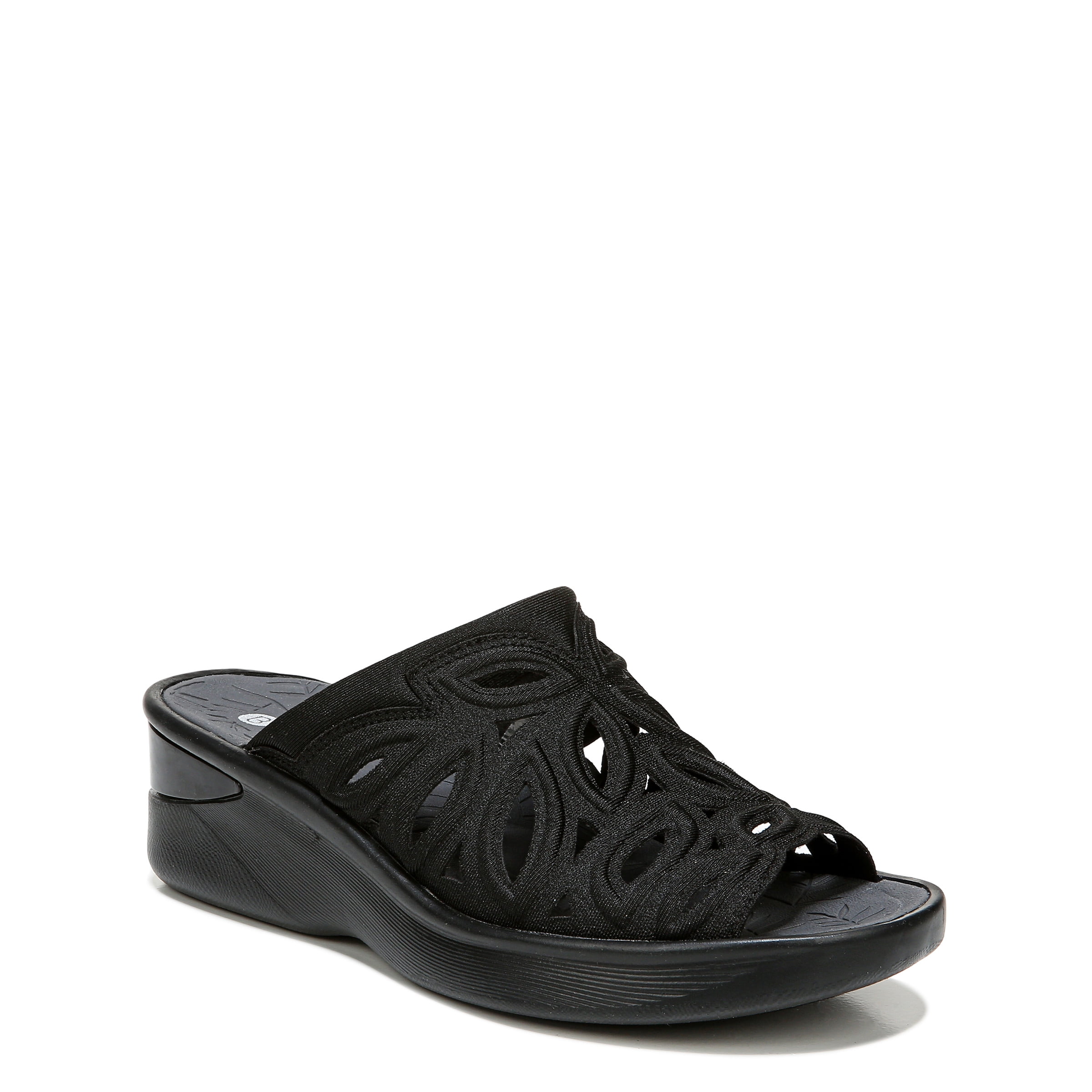 Bzees For Lifestride Womens Paradise Slide Sandal Black BZees For