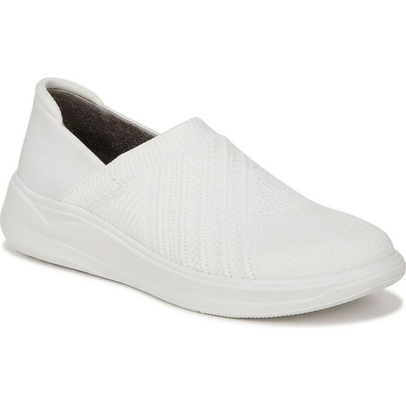 BZees Women's Triumph Slip-On Sneaker Bright White Fabric 10W