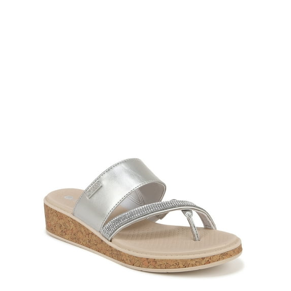 BZees Womens Bora Bright Strappy Thong Sandals - Medium & Wide Width