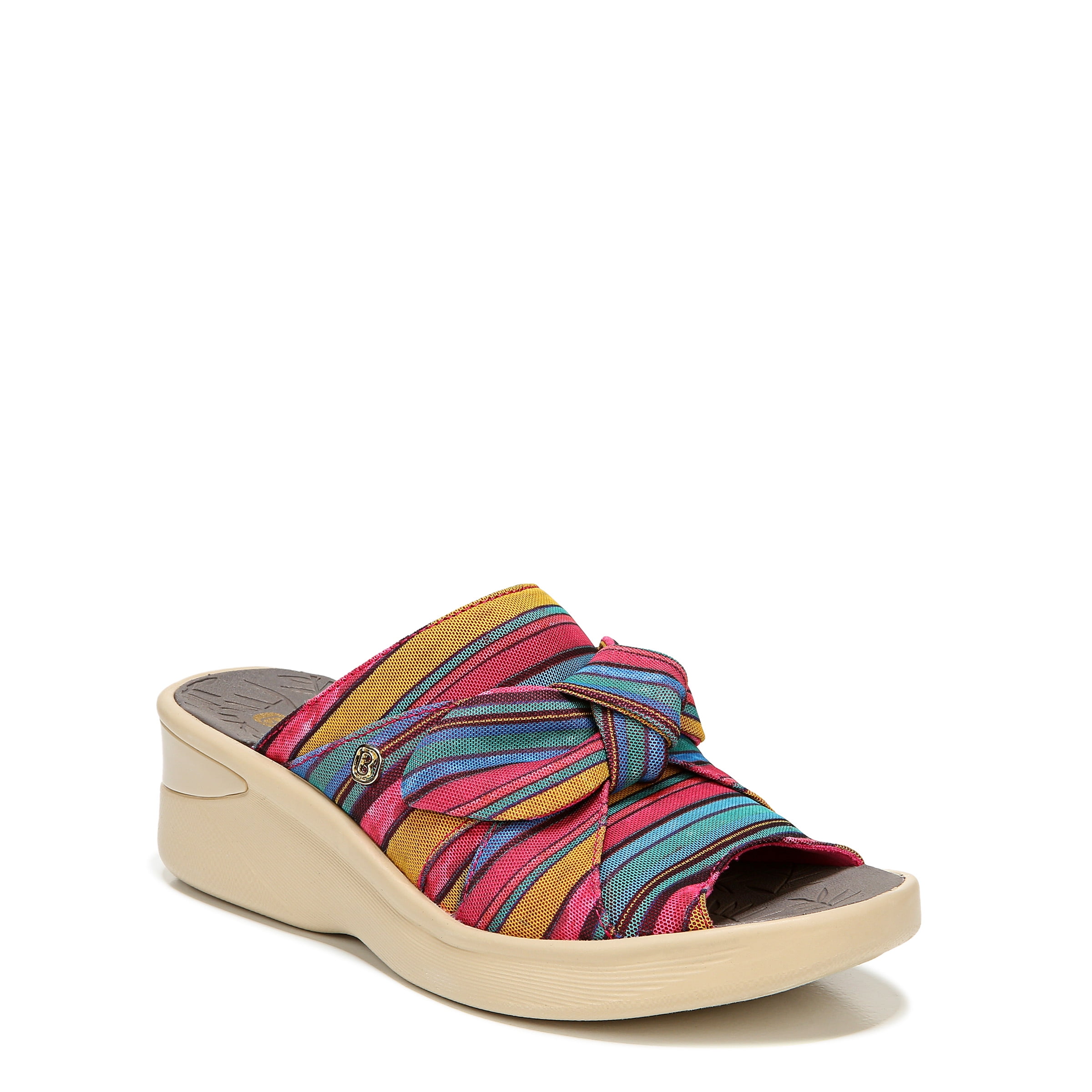 Bzees Dynasty-Bright Washable Slide Wedge Sandals - Macy's