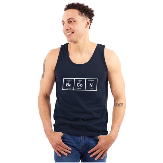 Ba Co N Bacon Food Science Nerd Geeky Plus Size Graphic Tank Top Brisco Brands 2X