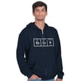 thumbnail image 1 of Ba Co N Bacon Food Science Nerd Geeky Zip Up Hoodie Men's Women's Brisco Brands M, 1 of 6