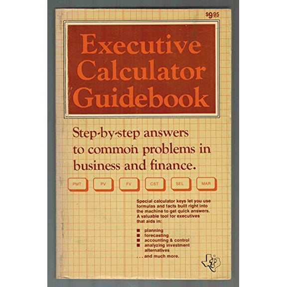 Pre-Owned BA-II Executive Calculator Guidebook (Paperback) 0895120402 9780895120403