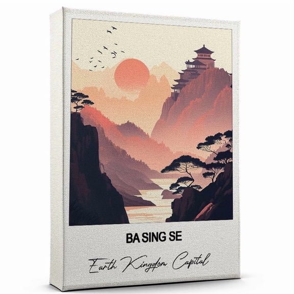 Ba Sing Se Canvas Wall Art Travel-Inspired Home Decor Featuring Earth Kingdom Capital Art Canvas Unique Gift for Travel Canvas Ready to Hang