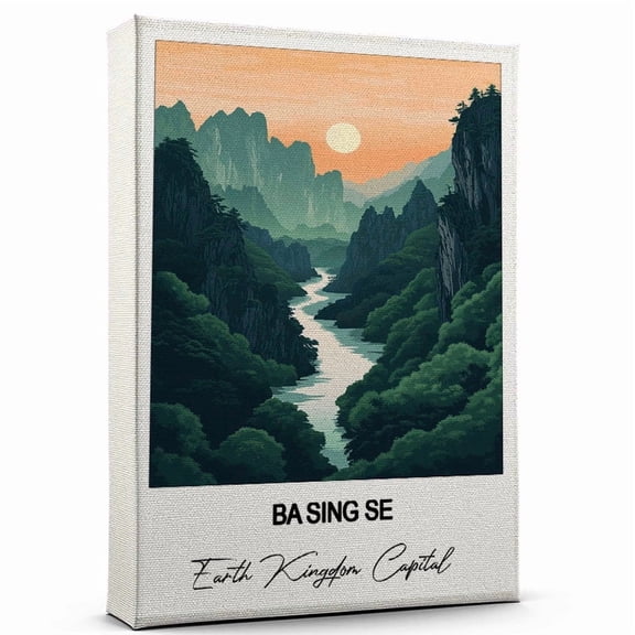Ba Sing Se Travel Wall Art – Earth Kingdom Capital Canvas – Travel Wall Decor with Timeless Appeal – A Special Gift for Loved Ones