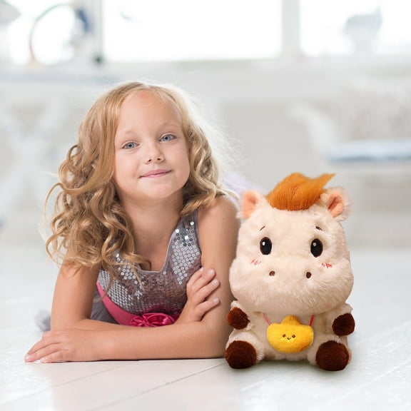 Ba-by Horse Stuffed Animal Soft Foal Plush Toy Cute 9 inch Sleeping Companion for Ki-ds Crib Plush for Newborns Lunar New Year 2026 Gift Year of the Horse