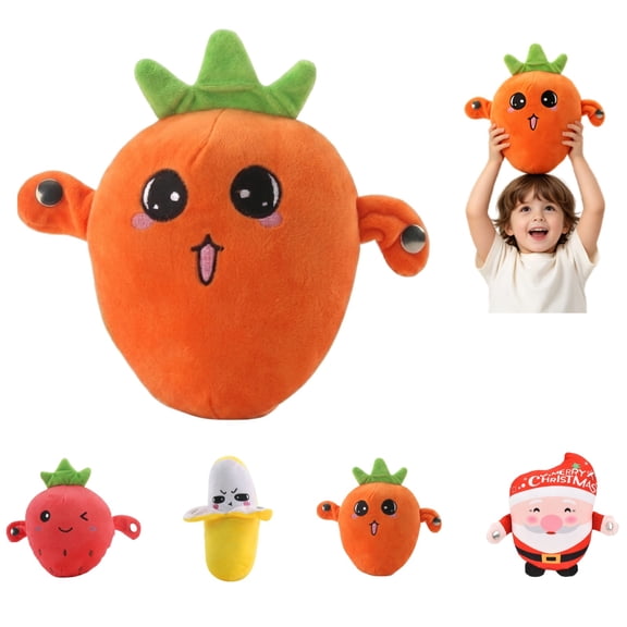 Ba---by Musical Sensory Toy,nteractive Musical Plush Toy with SoundsSensory Activity Learning Educational K---id Toy,Fun Christmas and Birthday Gifts Suitable for Multiplayer interaction(Carrot)