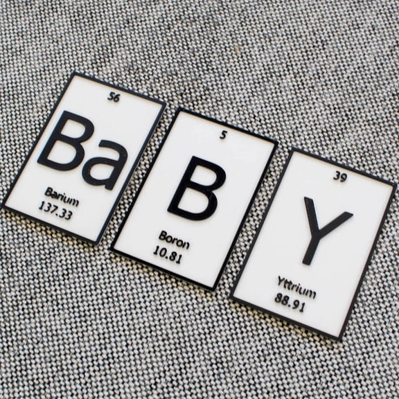 BaBY | Periodic Table of Elements Wall, Desk or Shelf Sign