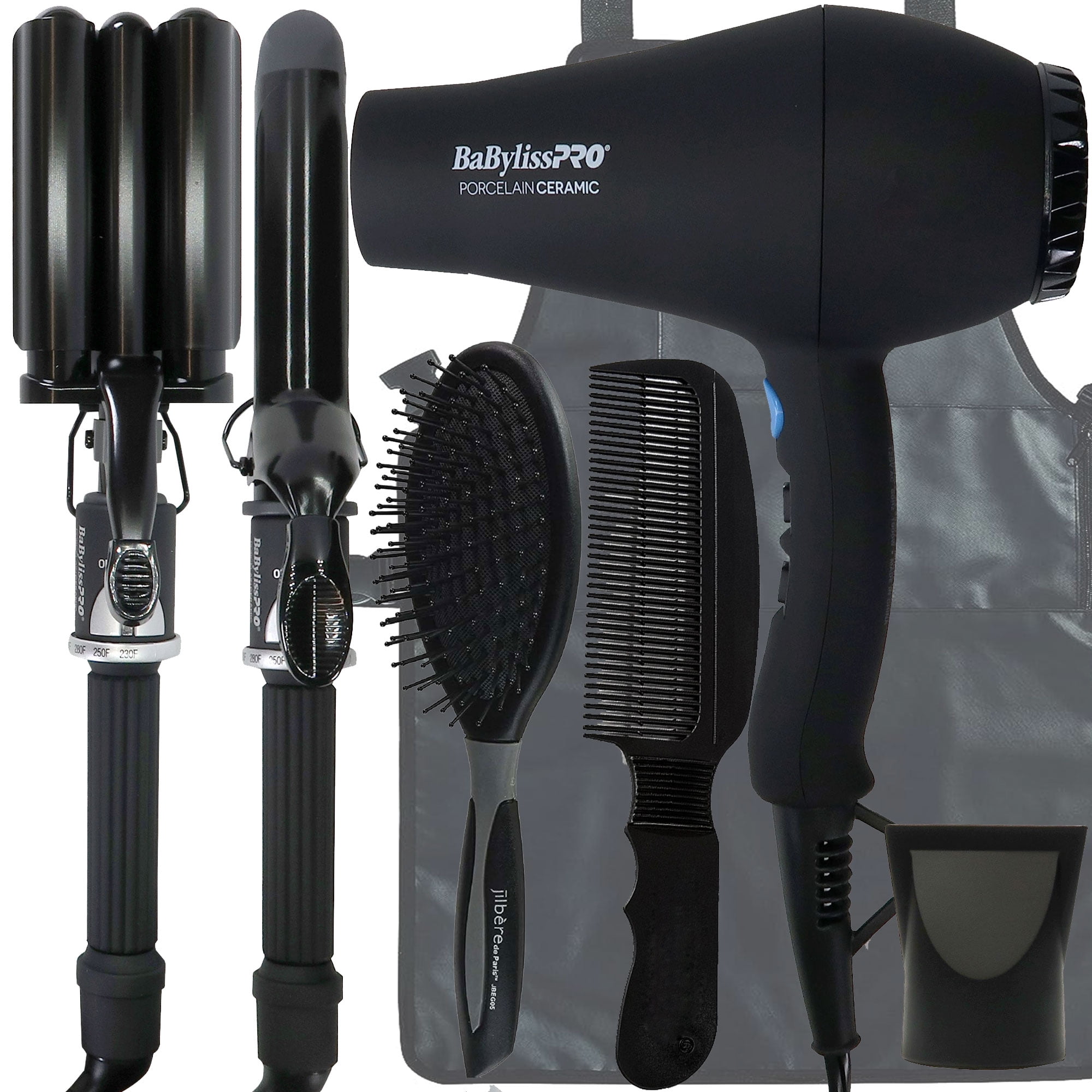 BaByliss Pro Porcelain Ceramic Dryer, Waver, Curling Iron Gift Box