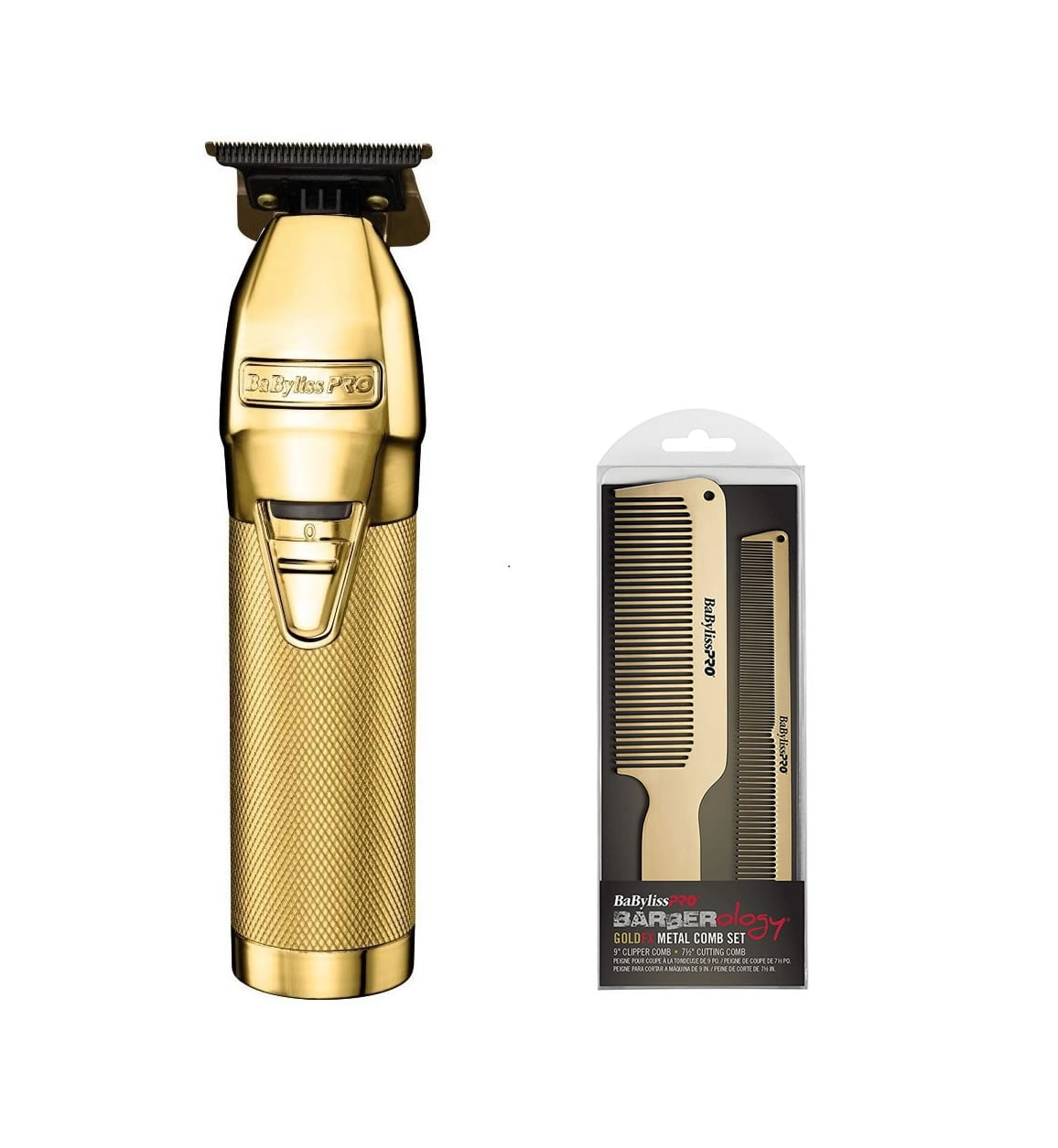 BaBylissPRO Barberology Hair Trimmer for Men FX787RG ROSEFX Professional  Outlining Trimmer & Electric Razor, Gold