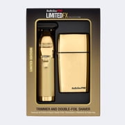 BaBylissPRO LimitedFX Gold Trimmer and Double-Foil Shaver Set