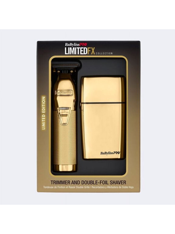 LimitedFX Gold Trimmer and Double-Foil Shaver Set