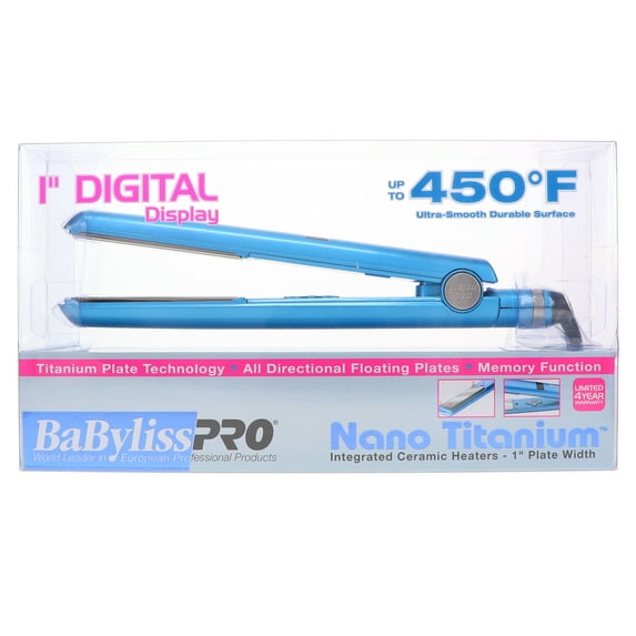 BaBylissPRO Nano Titanium 1" Digital Straightener