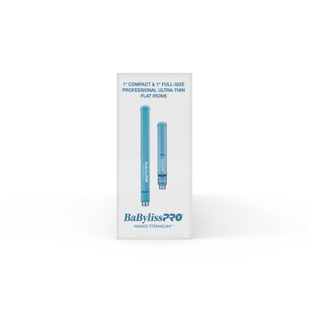 BaBylissPRO® Nano Titanium™ 1" Ultra-Thin Flat Iron & 1" Compact Ultra-Thin Flat Iron Prepack