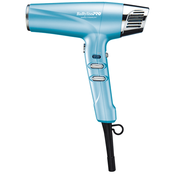 BaBylissPRO Nano Titanium Dual Ionic Hair Dryer, 1875W, 4 Attachments, 1 Count