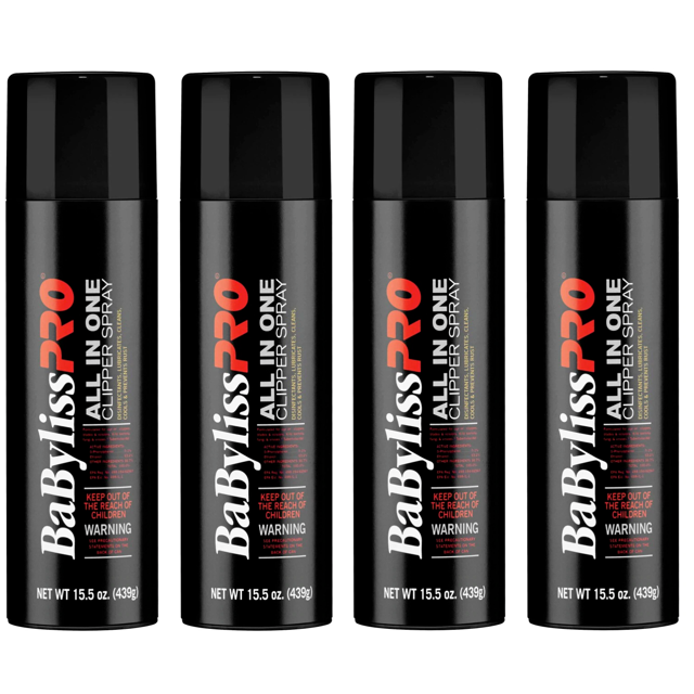 BaBylissPro All in One Clipper Spray 15.5 oz Set of 4