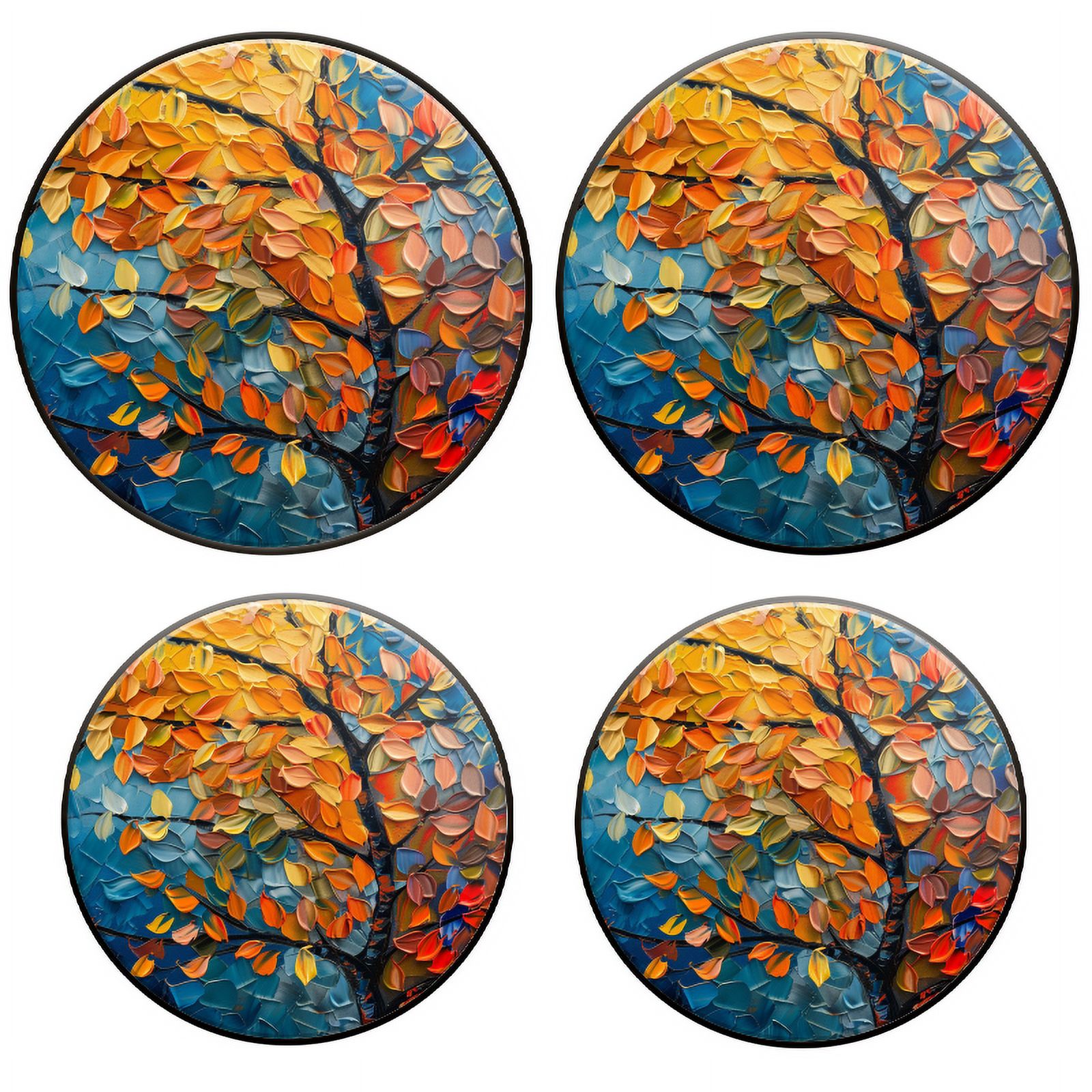 BaHomeck Electric Stove Burner Covers Set of 4,Round Metal Gas Stove ...