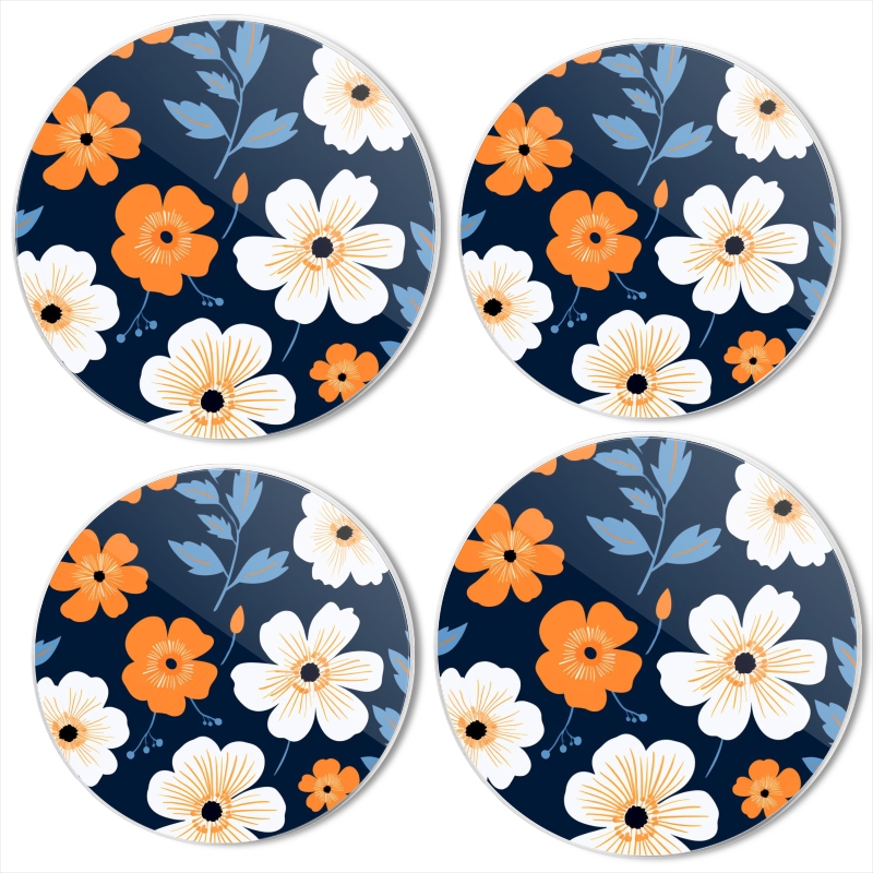 BaHomeck Electric Stove Burner Covers Set of 4,Round Metal Gas Stove ...