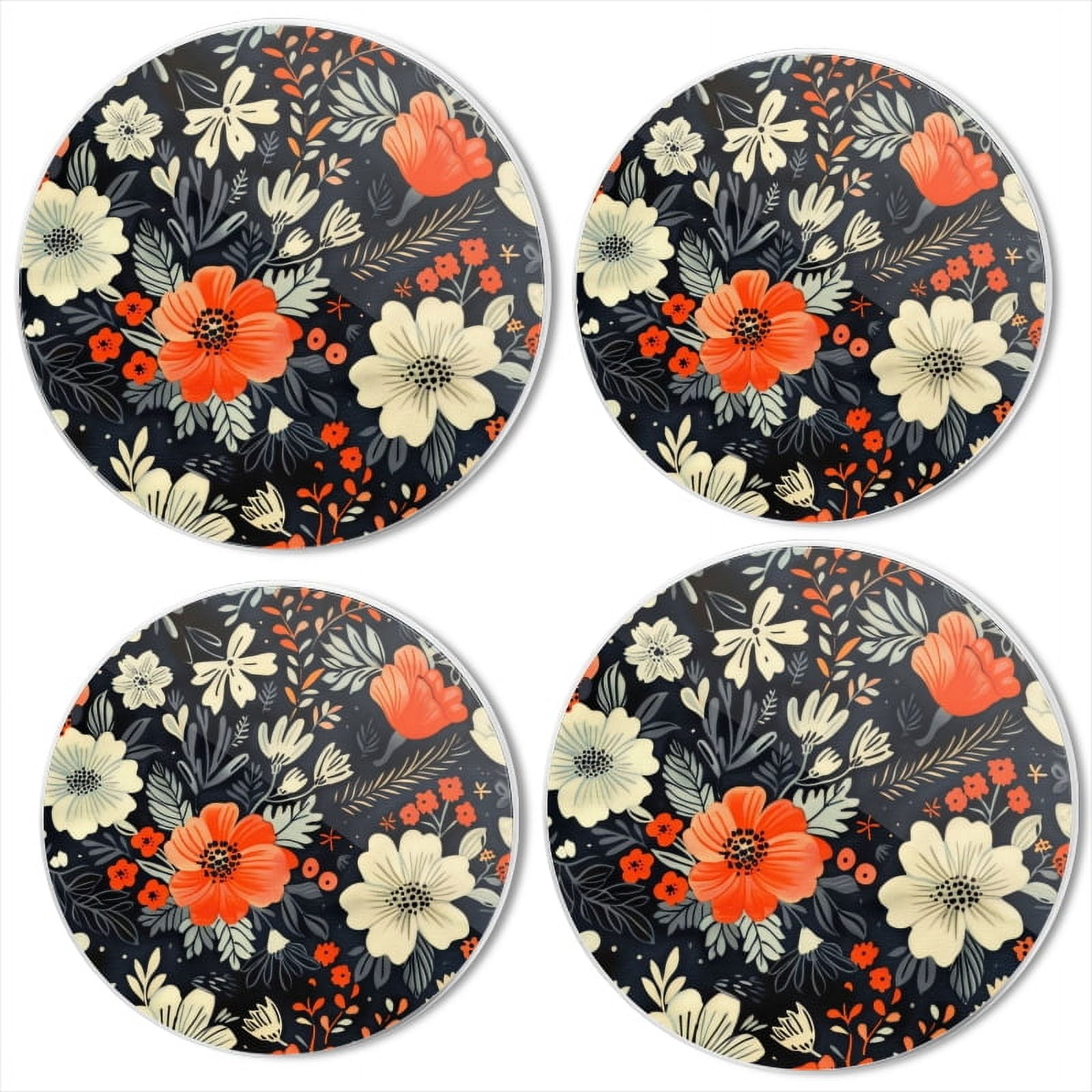BaHomeck Electric Stove Burner Covers Set of 4,Round Metal Gas Stove ...