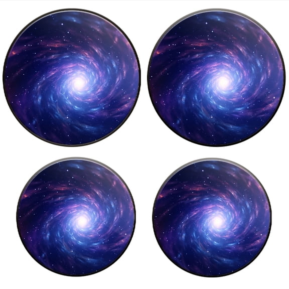 BaHomeck Electric Stove Burner Covers Set of 4,Round Metal Gas Stove Burner Covers 8 Inch and 10 Inch,Kitchen Decor,Galactic Spiral With Stars And Nebulae In Deep Space