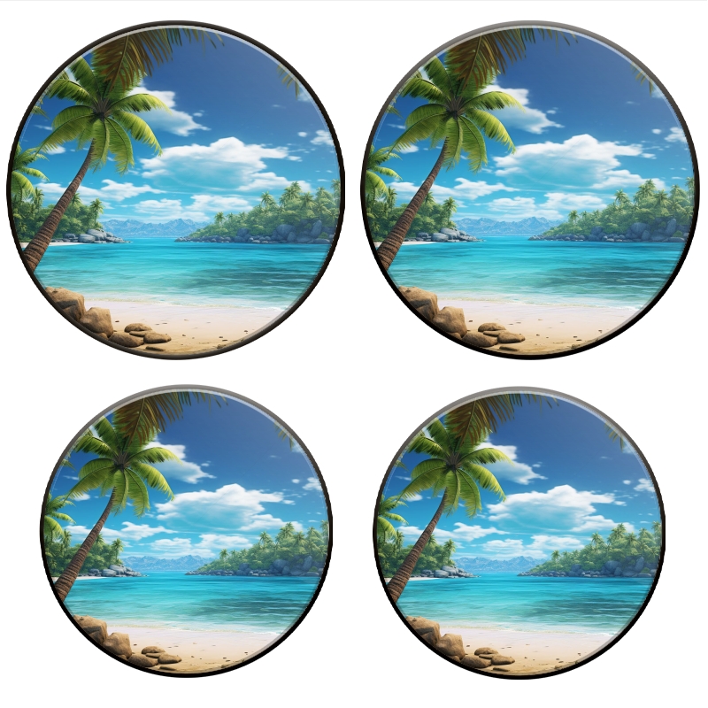 BaHomeck Electric Stove Burner Covers Set of 4,Round Metal Gas Stove ...