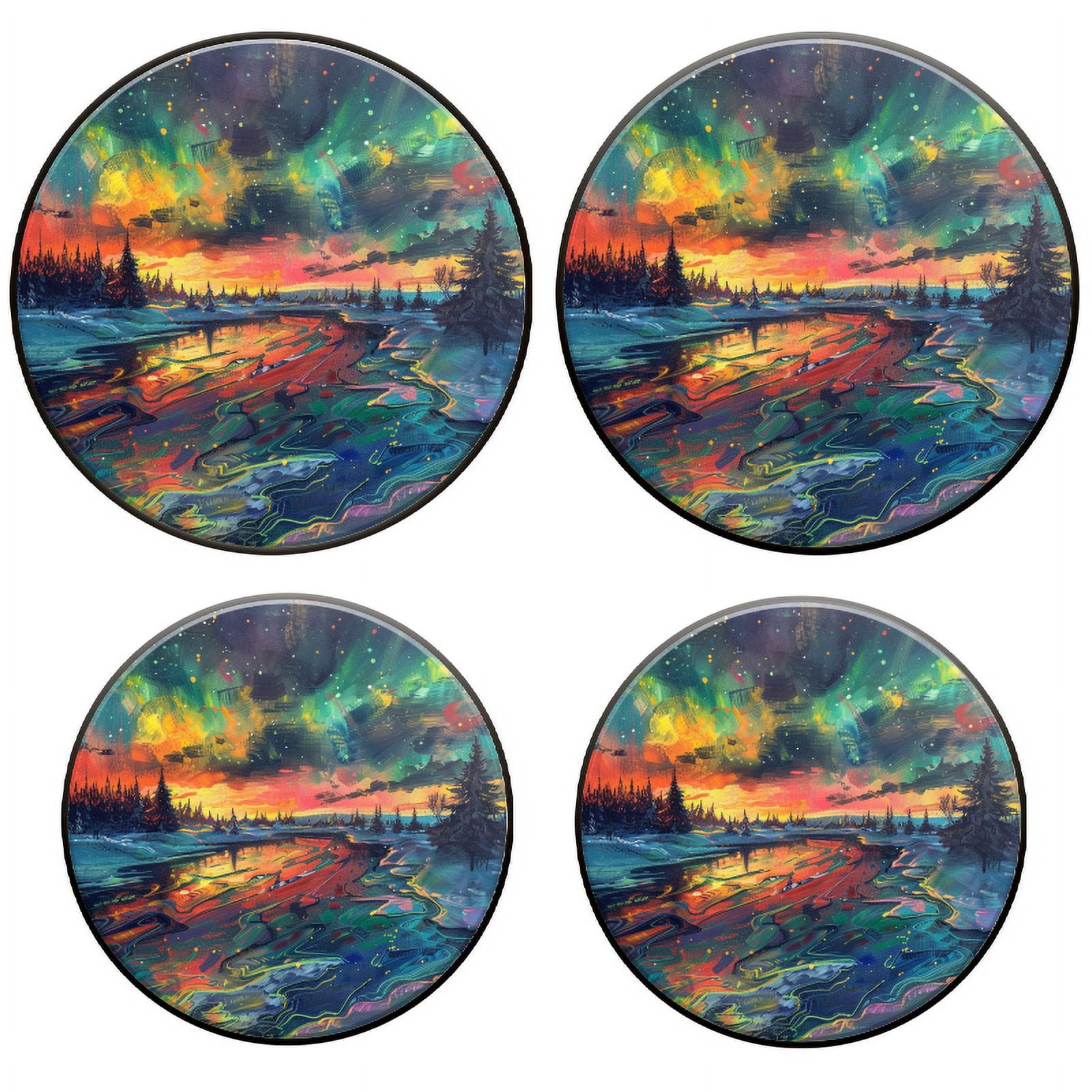 BaHomeck Electric Stove Burner Covers Set of 4,Round Metal Gas Stove ...