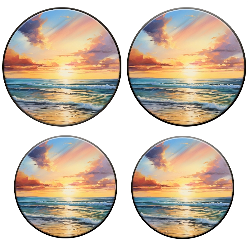 BaHomeck Electric Stove Burner Covers Set of 4,Round Metal Gas Stove ...